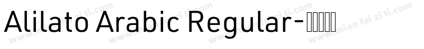 Alilato Arabic Regular字体转换